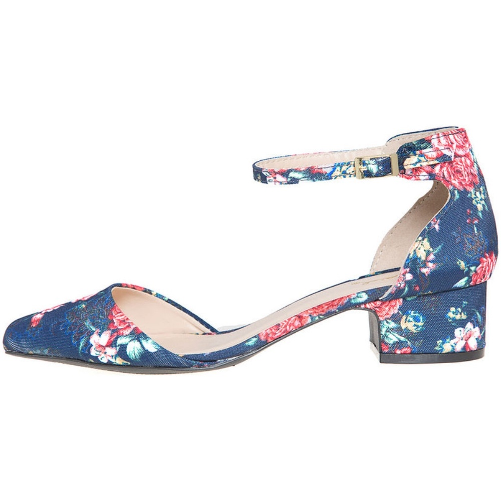 Floral Ankle Strap Sandal - Picture 2 of 4